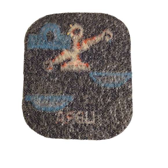 Vintage Rumper Stitcher Libra Embroidered Sew Iron On Patch Astrology Denim Oran - Picture 4 of 4